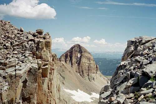 A view of Centennial Peak.