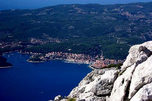 Town of Korcula seen from the...