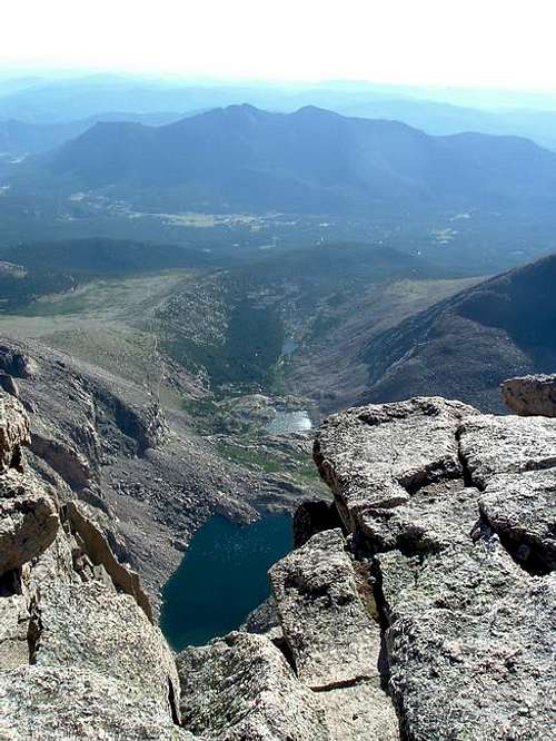 A good view of Chasm Lake, Mt...