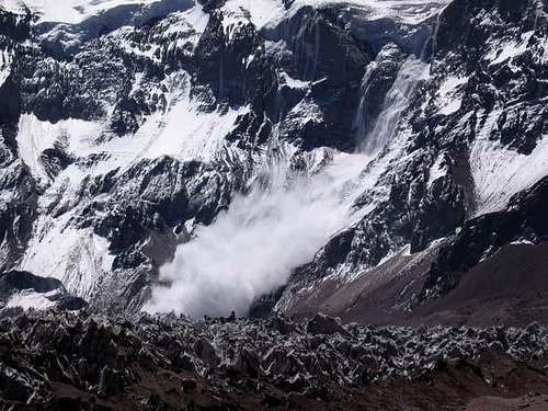 Avalanche on South Face of...