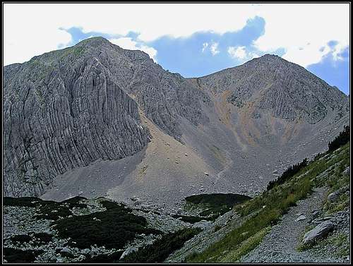 The path from Belscica saddle