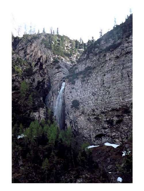 A waterfall from Lago del...