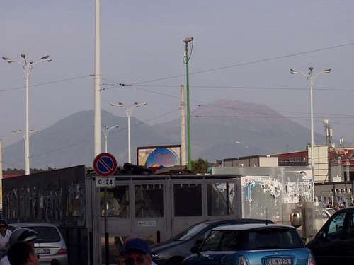 Vesuvius, seen from Napels