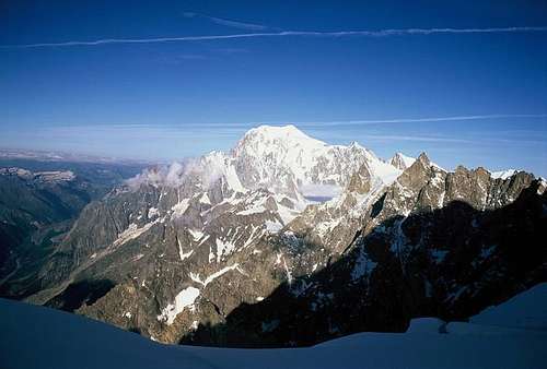 Mont Blanc from the normal...