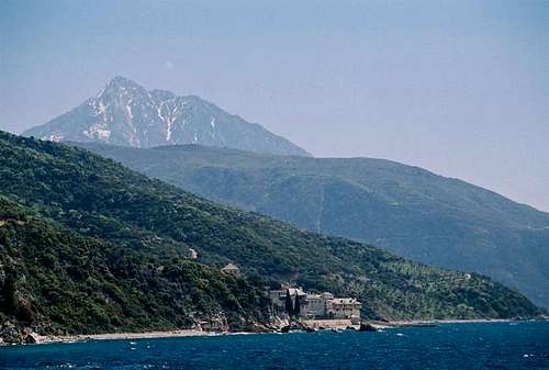 Mount Athos west face early...