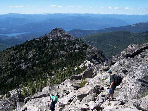 View west from the summit of...