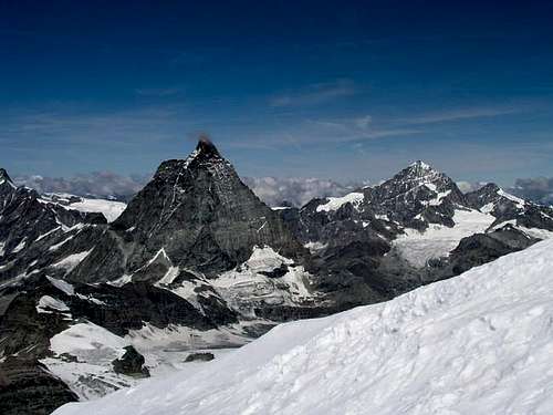 Weisshorn and Matterhorn from...