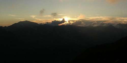 Sunset from the Chabot hut