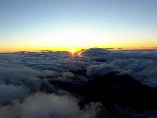 Sunrise from 12,000 feet on...