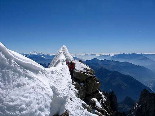 Climbing the Innominata ridge...