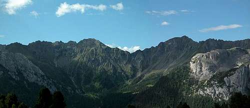 The Monzoni Ridge as seen...