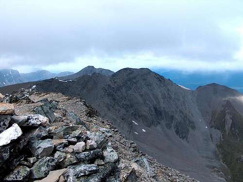 The Traverse from the Summit...