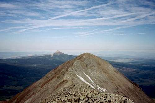 A view of Middle Peak, with...