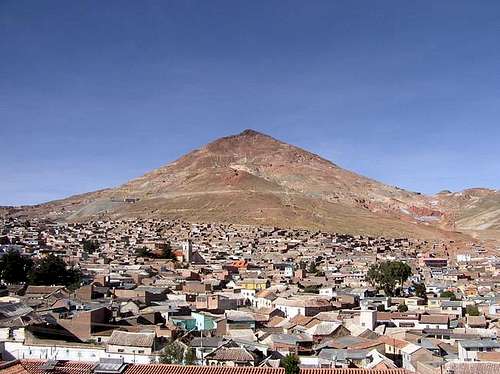 View of Cerro Rico and the...