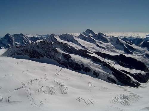 From summit Jungfrau:...