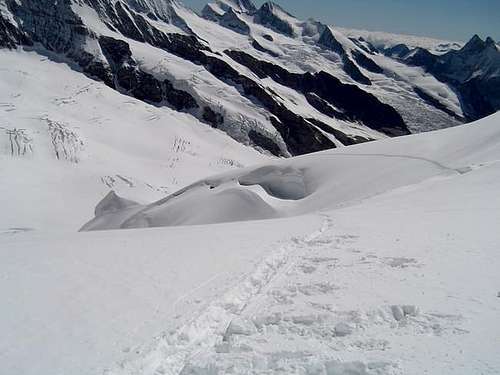 During descent of Jungfrau...