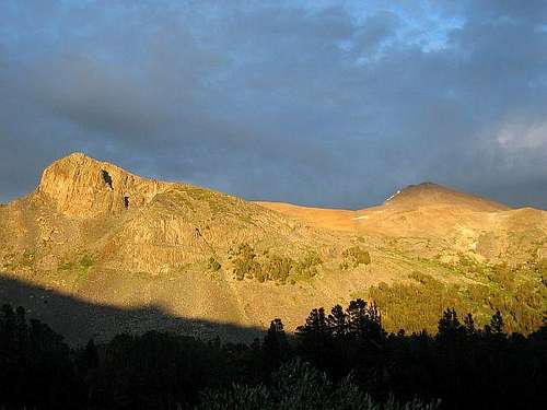 Mt. Dana (R) & subpeak (L) as...