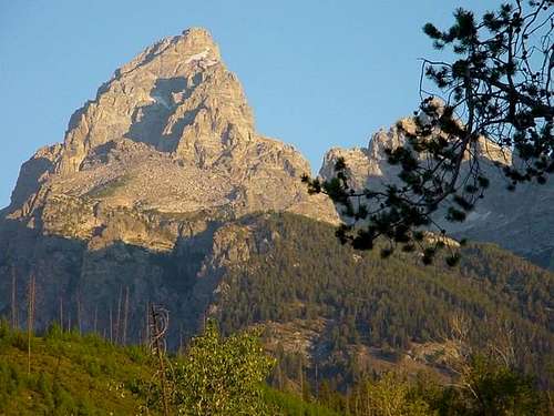 Grand Teton from climber's...