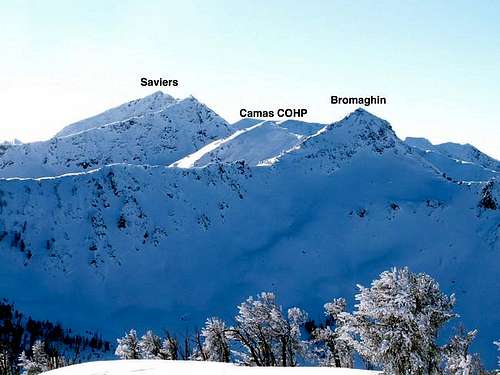 Saviers Peak, Bromaghin Peak,...