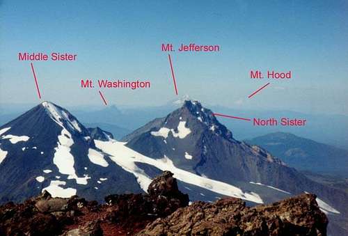 View north from South Sister