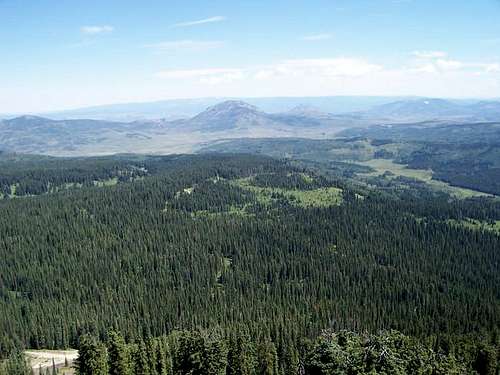 View north from the summit....