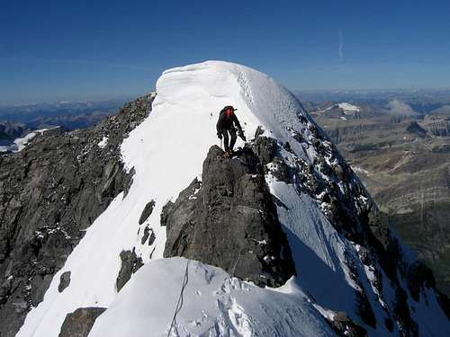 Here's the summit ridge walk...