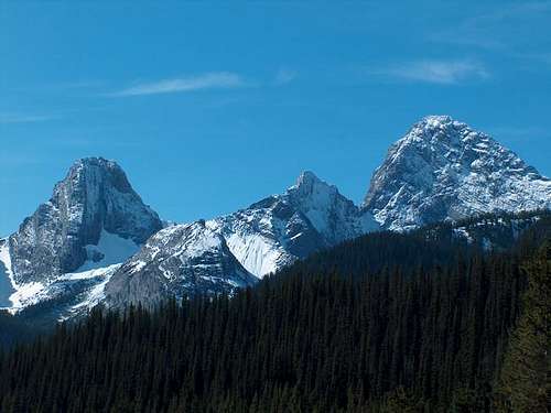 Commonwealth Peak (left),...