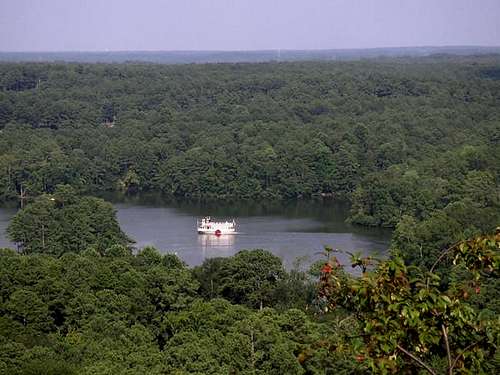 View of lake from old quarry...