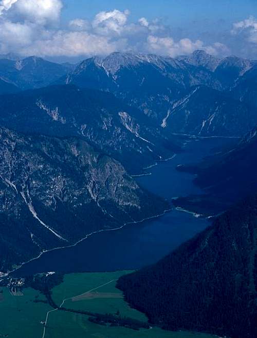 Plansee lake and Ammergau...