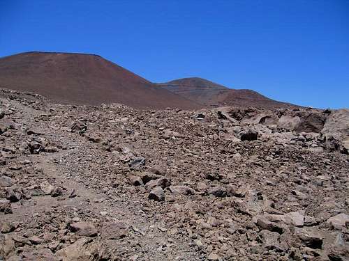 The summit area of Mauna Kea...