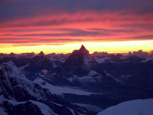 Sunset on Cervino from...