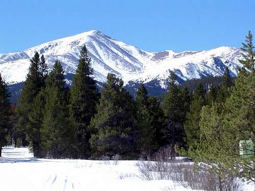 Here's Mount Elbert in March...