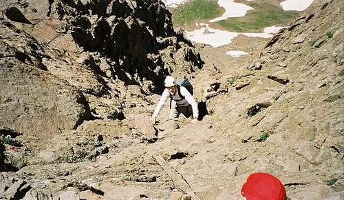 Climbing Wetterhorn's Summit Block