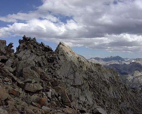 A view east along the summit...