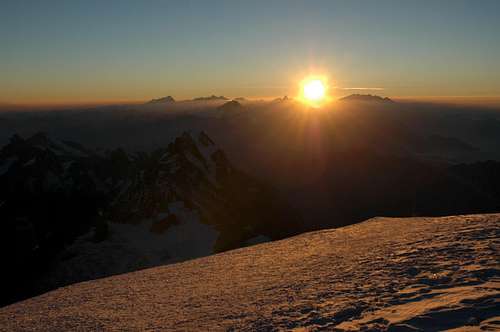 Sunrise at Mont Blanc