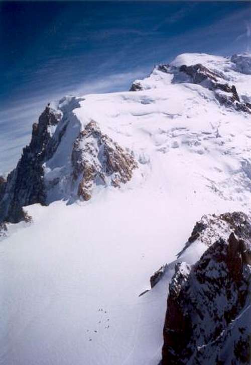 Mont Blanc summit and the...