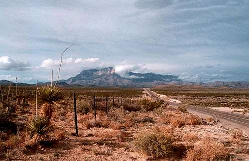Guadalupe Peak was ony partly...