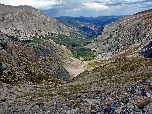 Spruce Canyon from Sprague Pass