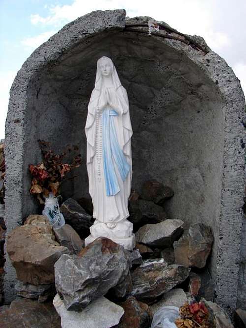 The virgin of the summit of...