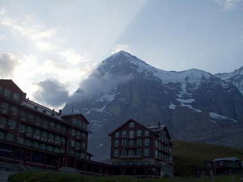 Eiger north-face at Sept. 2005