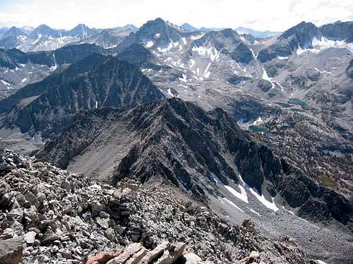 Little Lakes Peak and part of...