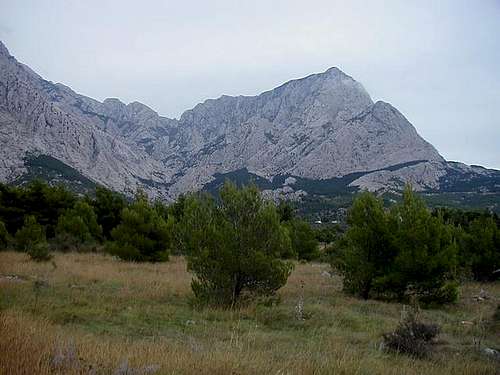 Sibenik peak (1457m) seen...