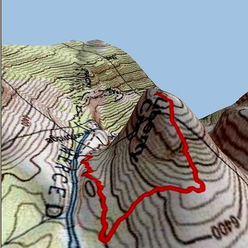 This is a TOPO! 3D map of the...