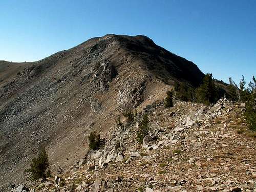 Baker Peak's summit ridge...