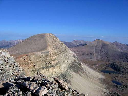 View from the summit of...