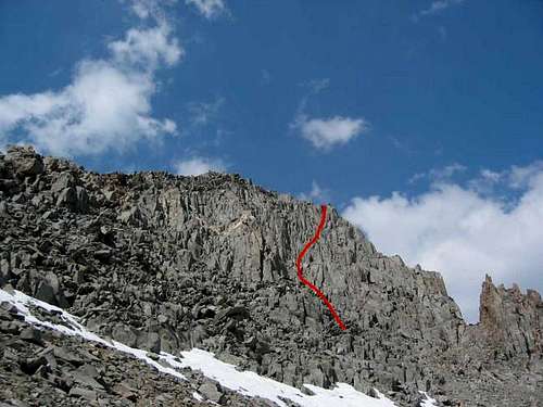 Mt. Gayley's south face from...