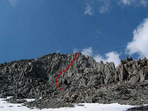 Mt. Gayley's south face (Aug...