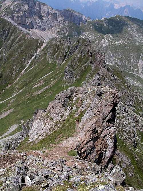 The western ridge of Spiz del...