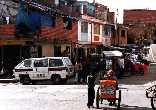 The streets of Huaraz.