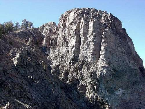 The southeast face of...